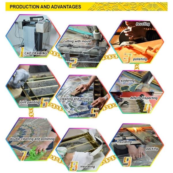 Oxidation Resistance 1800mm Iron Doors With Glass Inserts 1.9in