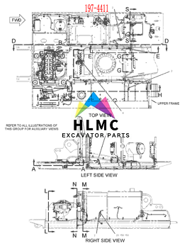 E330C C-9 1974411 197-4411 MCA368-UP GKX155-UP Excavator Hydraulic Pump Wiring Harness