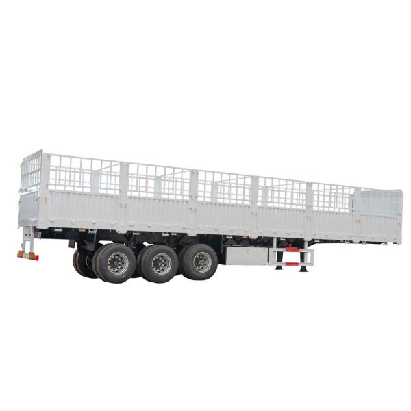 High Quality Tri/Four Axles 60-70 Ton Fence Semi Trailer Truck Trailer