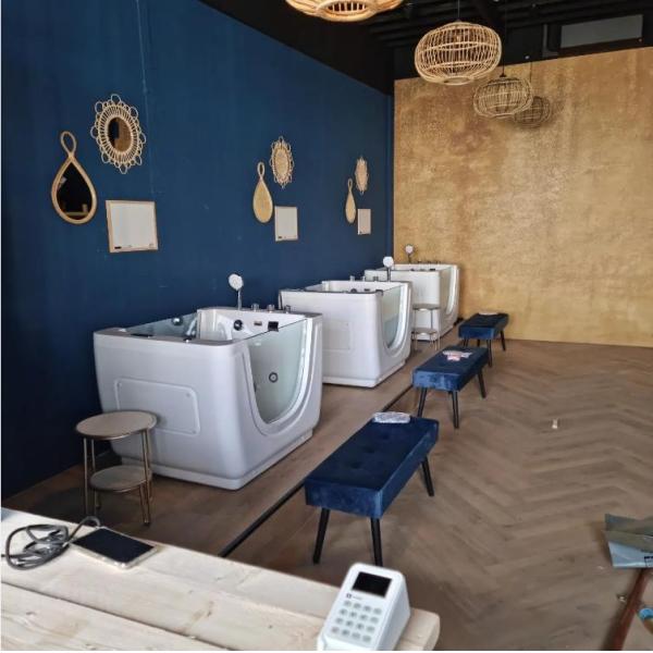 Tubeless Pump Newborn Baby Tub Acrylic Freestanding With Shower Handle