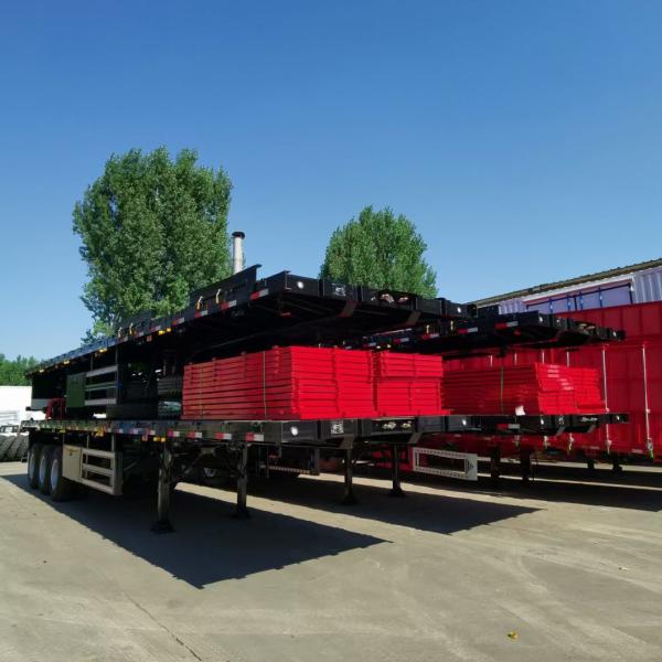 20FT 40FT Flatbed Semi Trailer for Transport Container Utility Trailer for Sale
