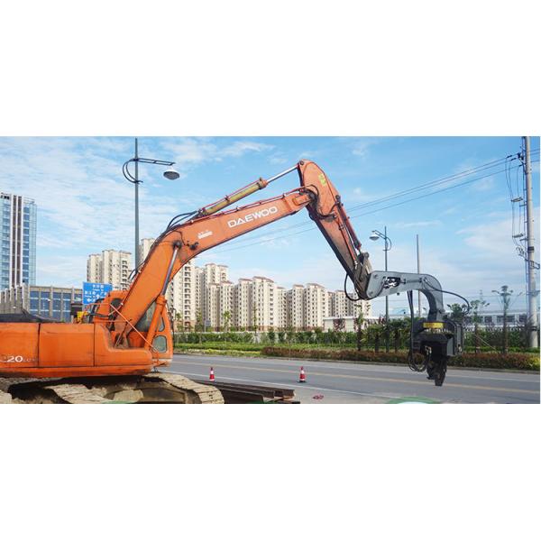 High Frequency Hydraulic Vibratory Pile Hammer Excavator Mounted Pile Driver