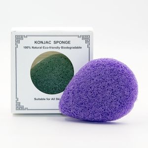 Quality Natural Skincare Facial Water Drop Konjac Sponge Reusable for sale
