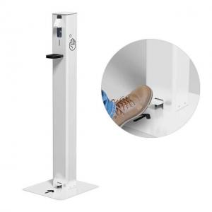 Quality Custom Touch Free Hands Wash Station Hands Free Foot Operated Sanitizer Dispenser Stand for sale