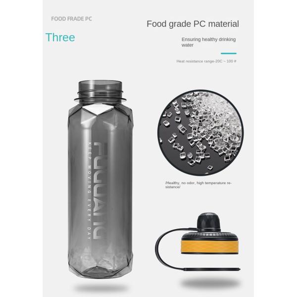 Food Grade No Odor 800ml/1000ml/1400ml/2000ml Water Bottle Bpa Free Plastic Water Bottles High Temperature Resistance Customized Acceptable