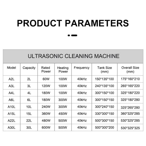 100W Mechanical Ultrasonic Cleaner