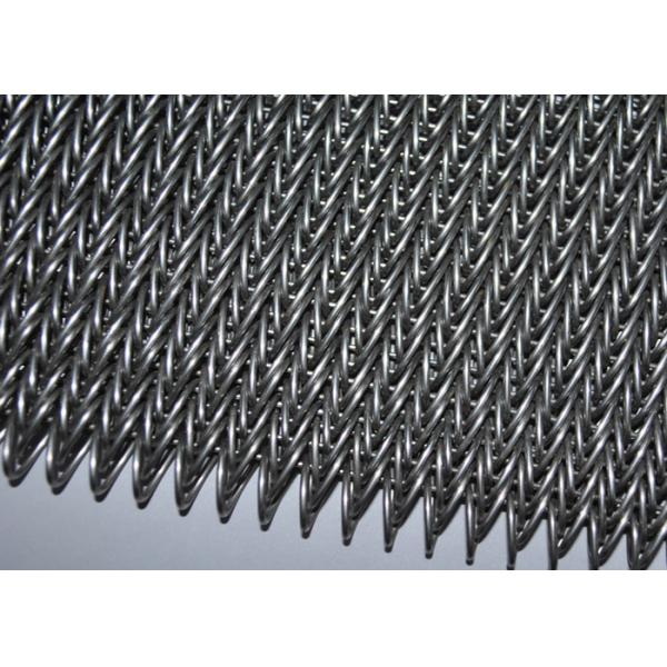 Spiral Stainless Steel Mesh Conveyor Belt For Biscuit Baking , Smooth Surface