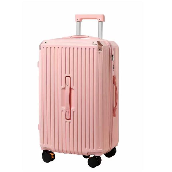 Wholesale New Design Front Opening Luggage With Cup Holder USB Charging Use For Travel Spin Wheels Suitcase