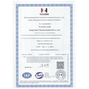 YIHAI ESSENTIAL OIL CO,. LIMITED Certifications