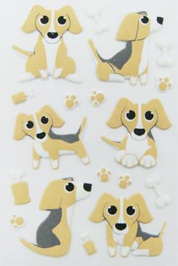 Buy Puppy Dog Puffy Animal Stickers For Home Wall Decor Custom Printed Removable at wholesale prices