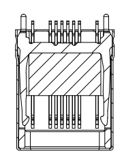 Alinta Splint Type USB Type C 16 Pin Usb Connector Male 10000 Cycles Durability