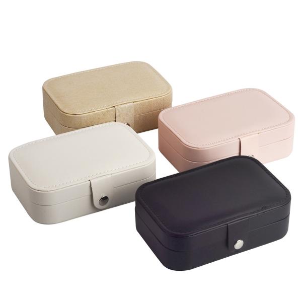 Durable Pink Travel Jewelry Storage Box Compact and Secure Portable Storage for Necklaces Rings Earrings