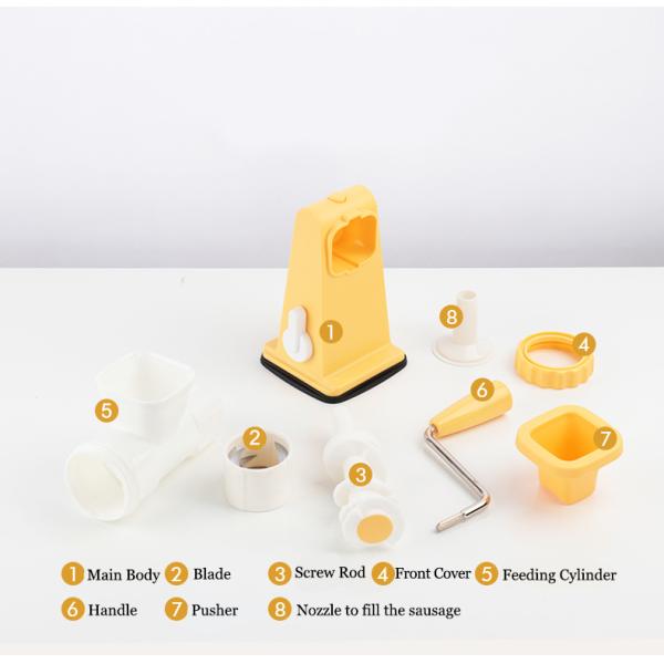 Manual Multi Functional Sausage Stuffer Filler Nozzles For Home