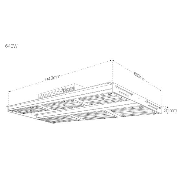 CE SAA LM301H SAMSUNG Quantum Board V3 640W Samsung Quantum Led Grow Lights