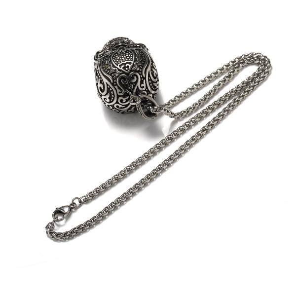 Wholesale Men Fashion Jewelry Cool Hip Hop Vintage Skull Head Pendant Necklace