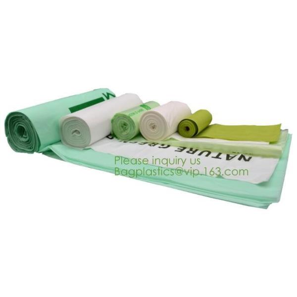 64 Gallon compostable trash bag biodegradable garbage bag, 0.9 Mil, 47"W x 60"H,cornstarch made 100% eco friendly direct