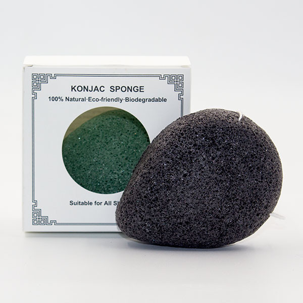 Large Water Drop Makeup Sponge Bamboo Charcoal Konjac Sponge 8.5*8.5*1.8cm
