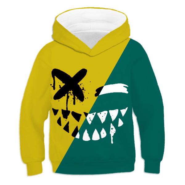 Custom Children's Sports Shirts Boys And Girls Hooded Sweatshirts To Map