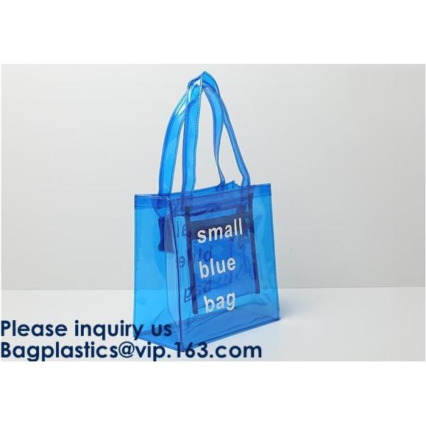Stylish Waterproof Transparent Clear Tote PVC Beach Bag,Girls Fancy Clear Transparent Pvc Handbag Beach Shoulder Sling