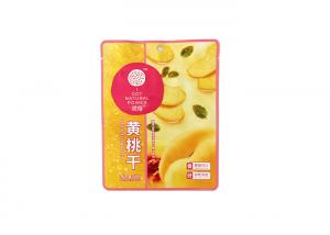 China OEM / ODM Composite Plastic Bag Dried Yellow Peach Three Side Seal Pouches on sale