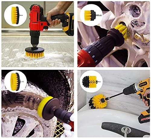 20pcs Power Scrubber Drill Brush Kit For Cleaning Bathroom Surfaces , Bathtub