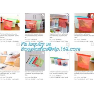 Reusable Leakproof Zipper Preservation Airtight sandwich Zip lockk Cooking Fresh