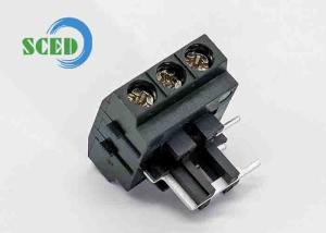 Quality 300V 10A M3 Screw Terminal Block Connector 12 24 AWG PBT 6.2mm Spacing Brass for sale