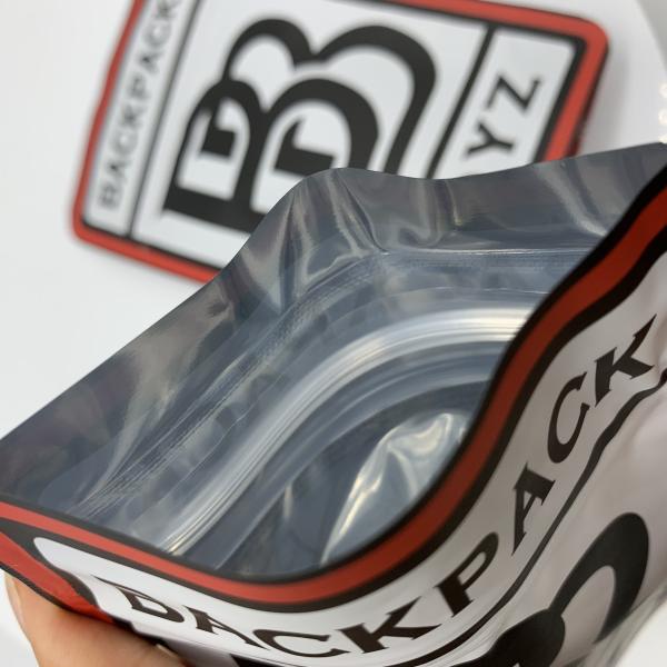 Custom Printed Mylay Smell Proof backpack boys Double Zipper Plastic Child proof Resistant Weed Packing Bags