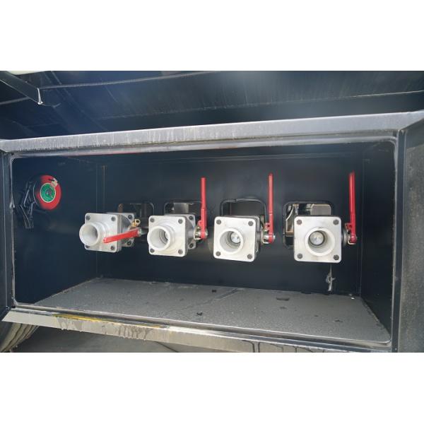 42000 Liters Fuel Delivery Truck / Petroleum Tanker Trailer 42m3 6 Compartments