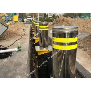 Quality Remote Control Hydraulic Retractable Bollards Traffic Surface Mount For Car Parking for sale