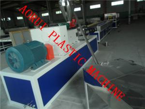 China PVC PP PE Wooden Plastic Profile Production Line , wood Composite Plastic Skirting Board Extruder on sale