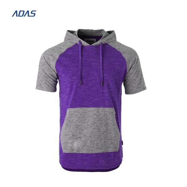 Custom Logo Blank Mens Hooded Tshirt Pullover Oversized Polyester Sweatshirts For Sublimation