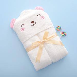 Quality Fluffy Newborn Baby Infant Bath Towels Towel Bear Design for sale
