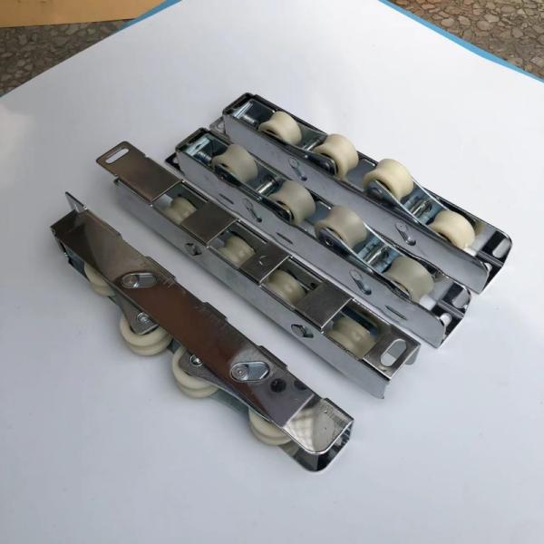 Stainless Steel Adjustable Sliding Door Roller Four Door Pulley 23mm Width 20mm Height