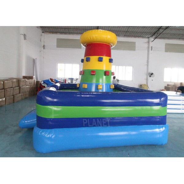 Airtight PVC Inflatable Rock Climbing Wall / Inflatable Rock Climbing Bouncer Games