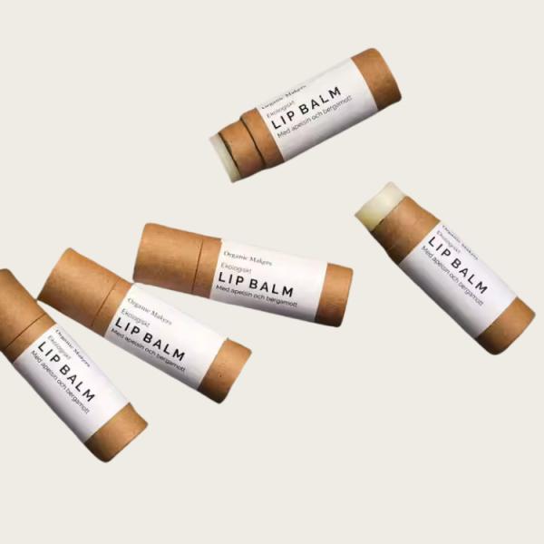 White Cardboard Lip Balm Tube With Wax Paper Lining Moisture Resistance