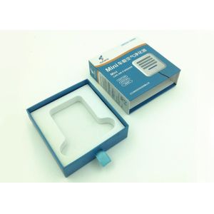White Mobile Phone Cardboard Boxes With Clear Lids , Cardboard Square Box