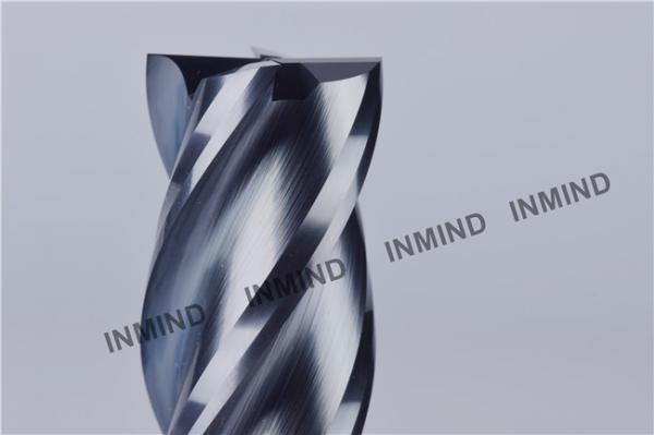 High Feed End Mill For Hardened Steel , Polish Surface High Speed Steel Cutter
