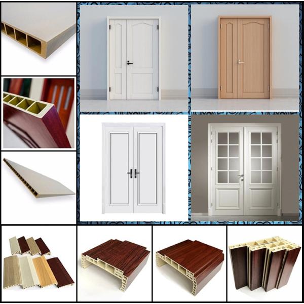 Fire Resistant Entry WPC Sliding Door 2100mm Length Apartment Use