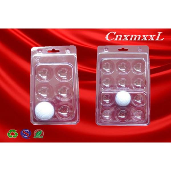 6pcs Golf Ball Transparent Plastic Blister Packaging Toy PVC Blister Tray