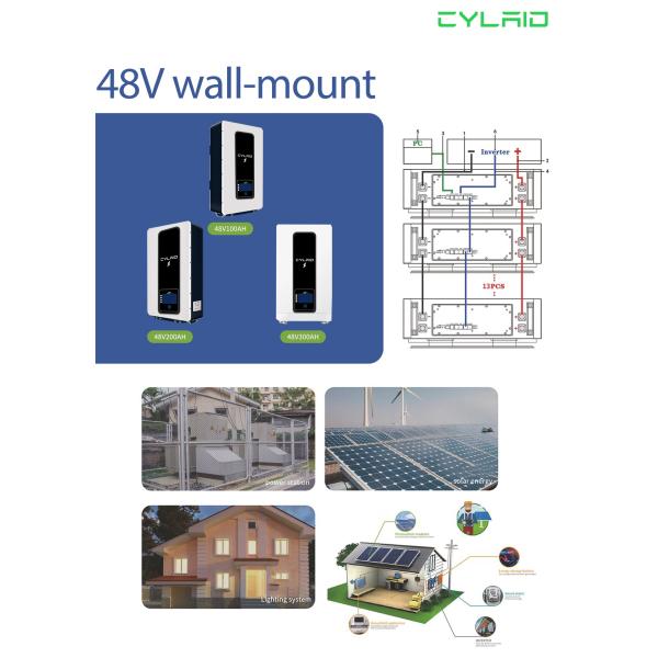 Cylaid 48V 100Ah 200Ah Home Energy Storage Battery