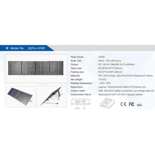 100w 120w 200w 300w Folding Solar Panel Kit Outdoor Carry For IPad Cell Phones