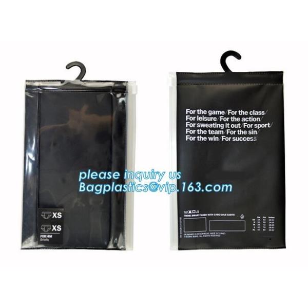 hanger bag with zip lock on the top,Frosted Zip lockk bag EVA PVC hanger bag for clothes, EVA frost drawstring bag, Froste