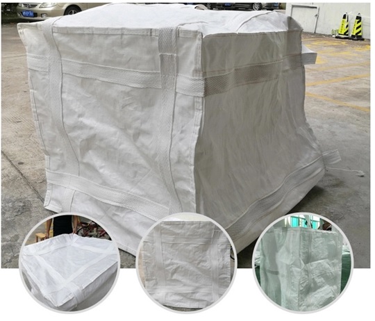 PP WOVEN GEOTEXTILE JUMBO GEOBAGS IN BLACK/WHITE/GREEN WITH UV STABLIZER