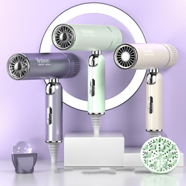 Powerful 1600 Watt Hair Dryer Foldable With Styling Nozzle Diffuser