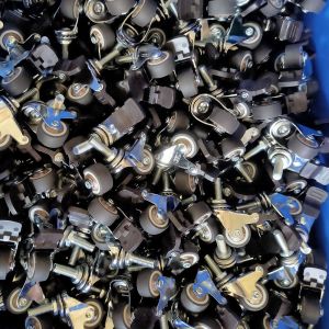 75mm TPR Furniture Swivel Casters For Chairs Cabinets