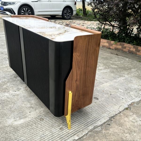 Professional Design Team Console Table Furniture for Modern Living Room with Ceramic Marble Top