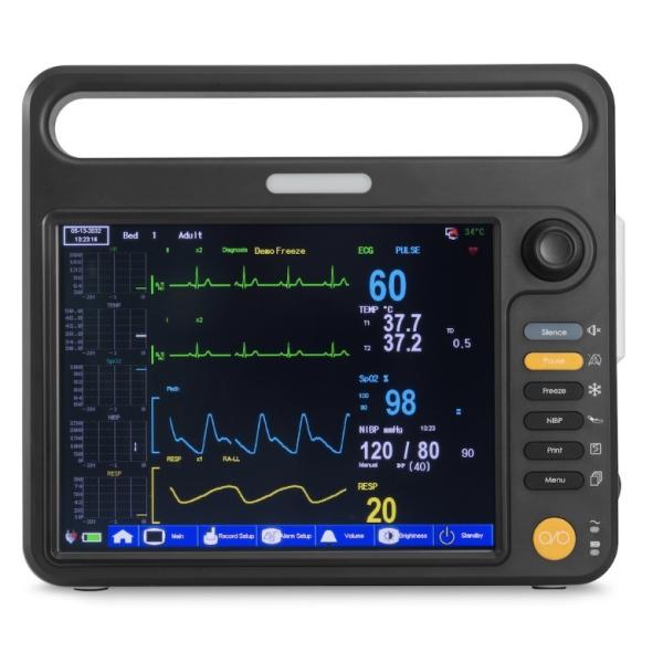 12.1 Inch Cardiac Patient Monitor MultiParameter With EtCO2 Sensor