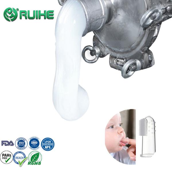 LFGB Transparent Food Grade Liquid Silicone Rubber VOC 0.5% For Baby Finger Toothbrush