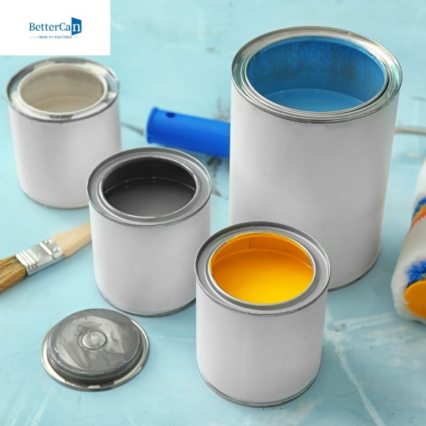 2 Pint Empty Metal Paint Cans With Lids , Quart Size Tin Paint Buckets